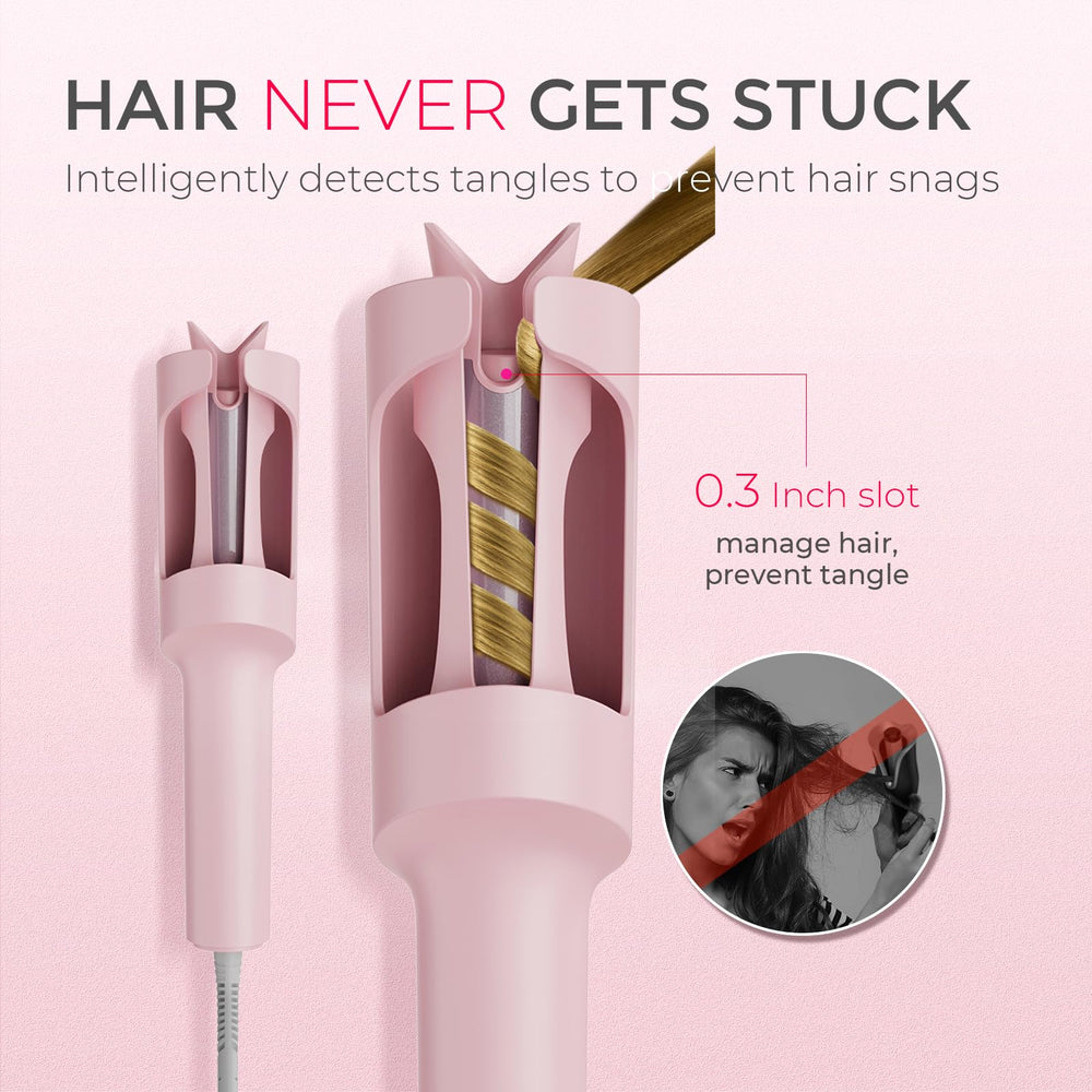 TYMO CurlPRO emits 500 million ions for smooth, shiny hair.