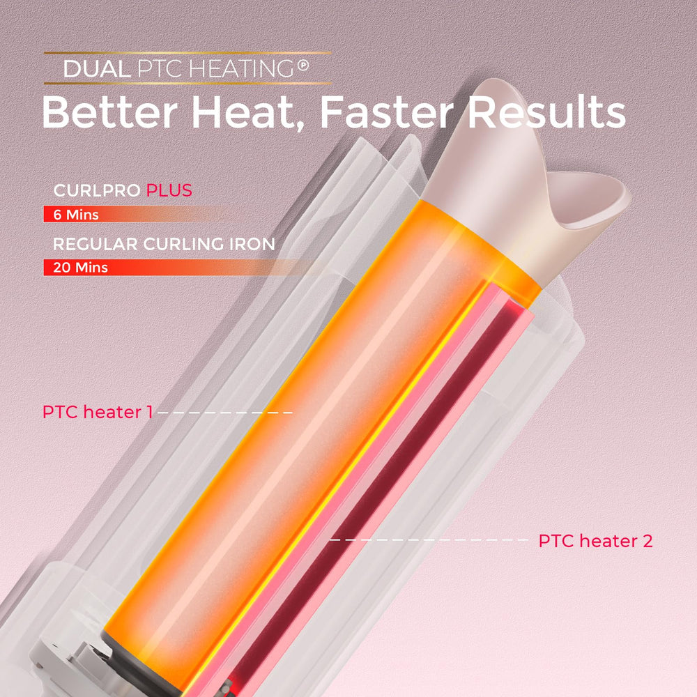 TYMO CurlPro Plus anti-scald design protects you while styling.