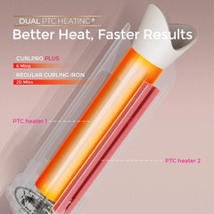 TYMO CurlPro Plus ionic tourmaline coating adds shine and frizz control