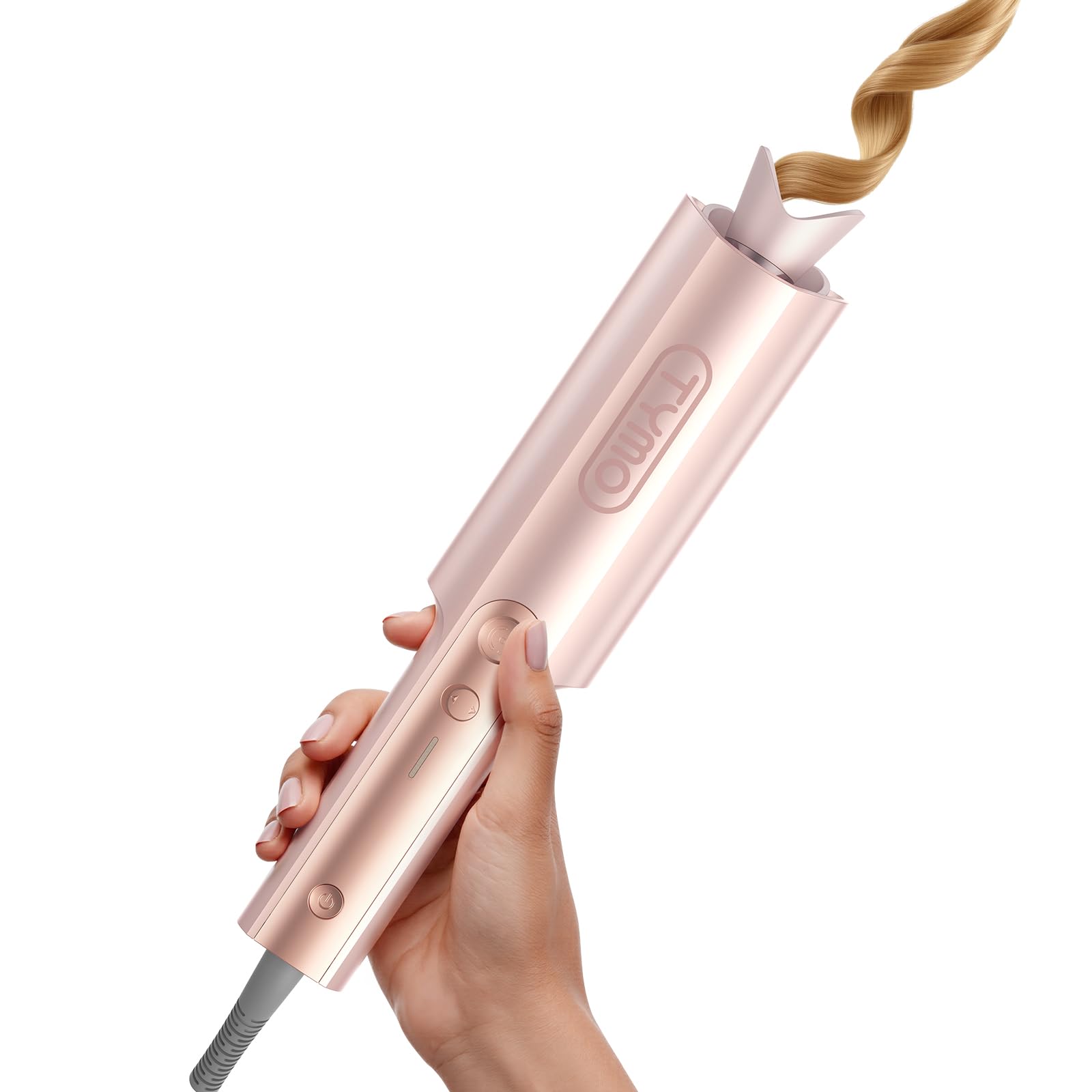 TYMO CurlPro Plus long-barrel curling iron for long hair delivers smooth, lasting curls