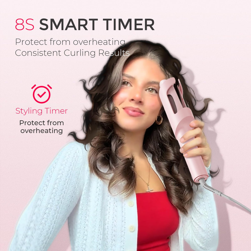 TYMO CURLPRO travel-friendly compact design ready for dual voltage use.