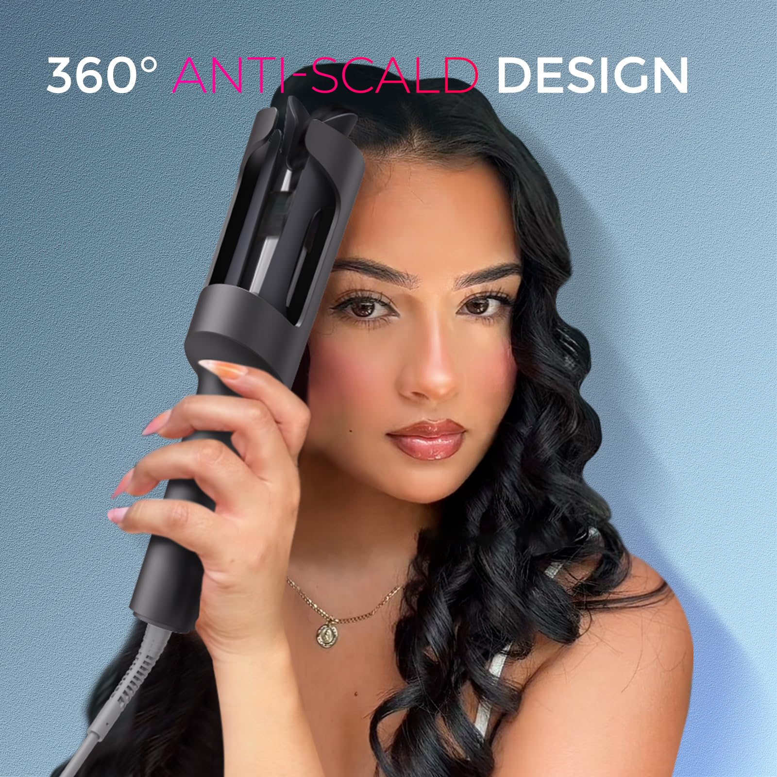 TYMO CURLPRO travel dual voltage wand is ideal for on-the-go styling.
