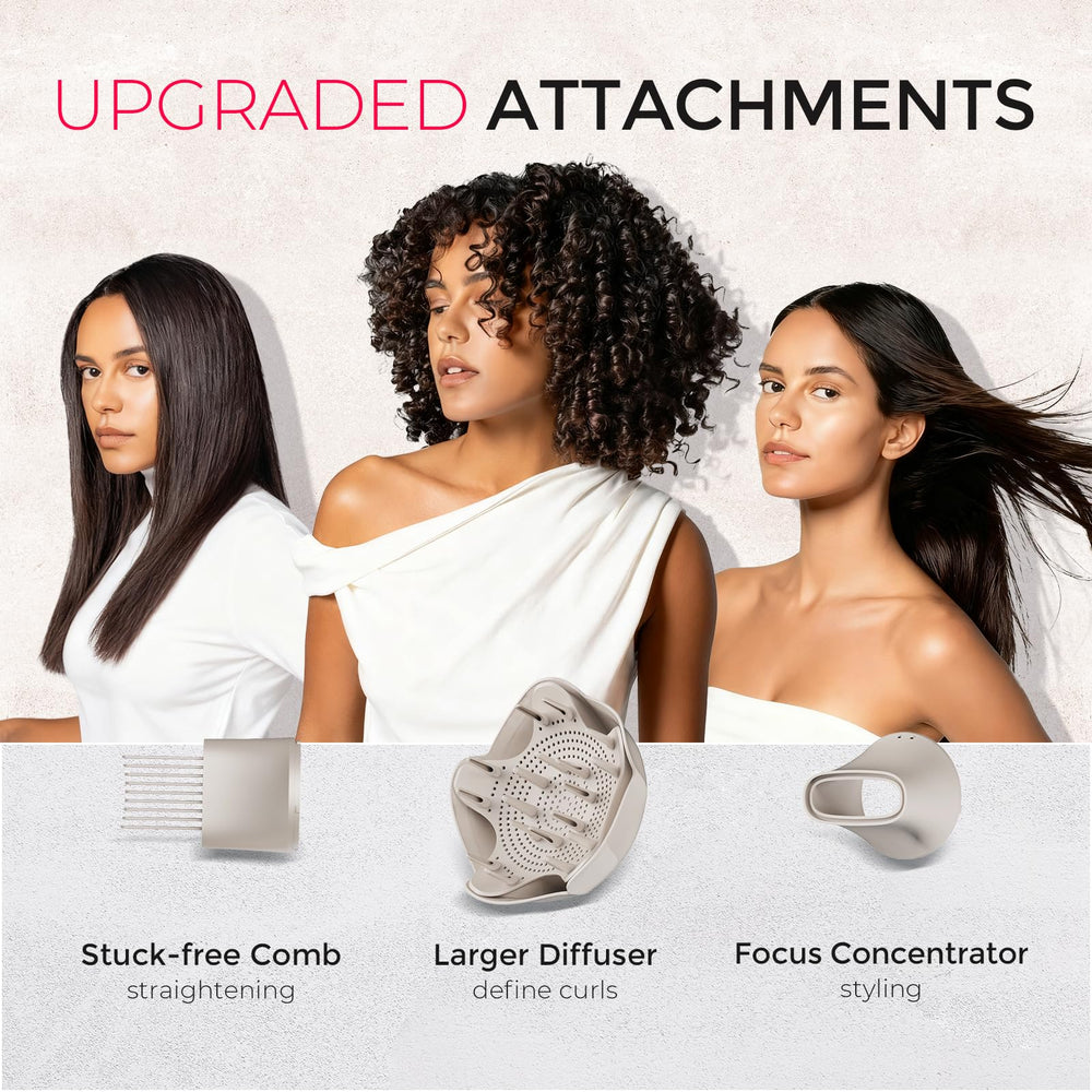 TYMO compact lightweight dryer fits in your hand for easy on-the-go styling.