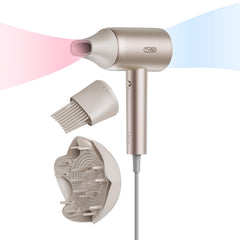 TYMO Diffuser Hair Dryer with diffuser attachment for defined curls and bounce.