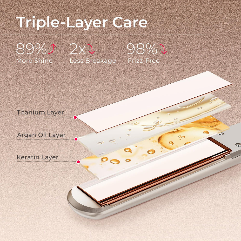 TYMO flat iron 3D floating plates reduce snagging during styling