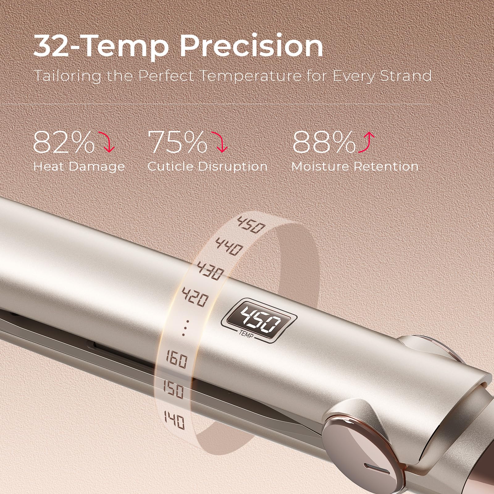 TYMO flat iron 360 degree swivel cord for tangle-free styling