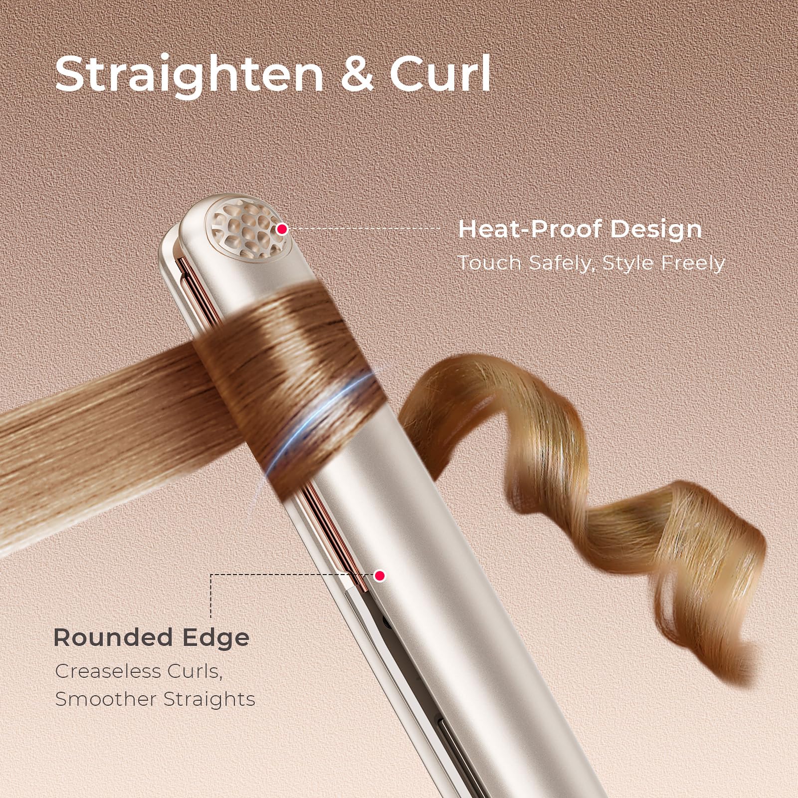 TYMO flat iron universal voltage lets you travel worldwide
