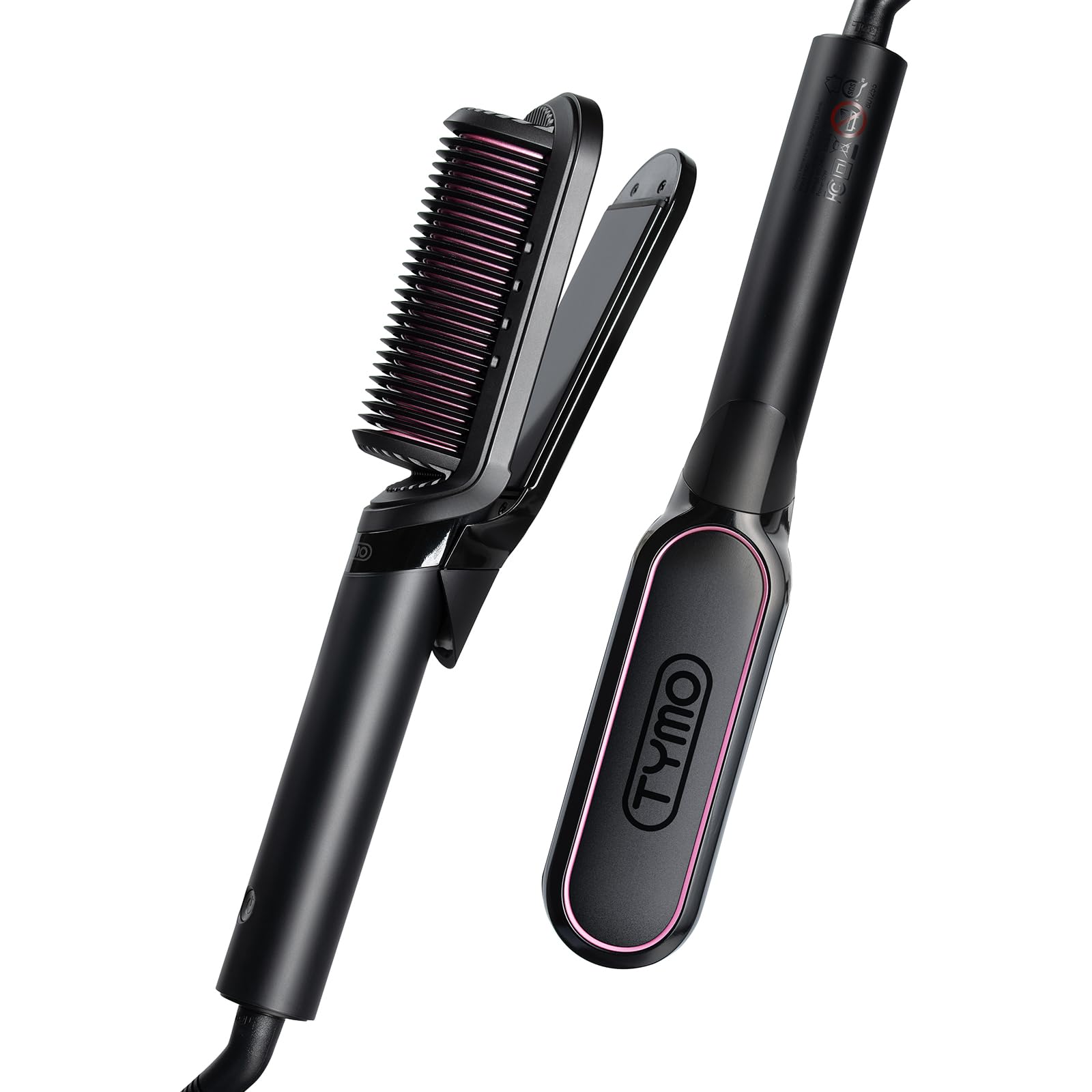 TYMO FLIPRO hero shot shows the 2-in-1 straightener for salon-style results