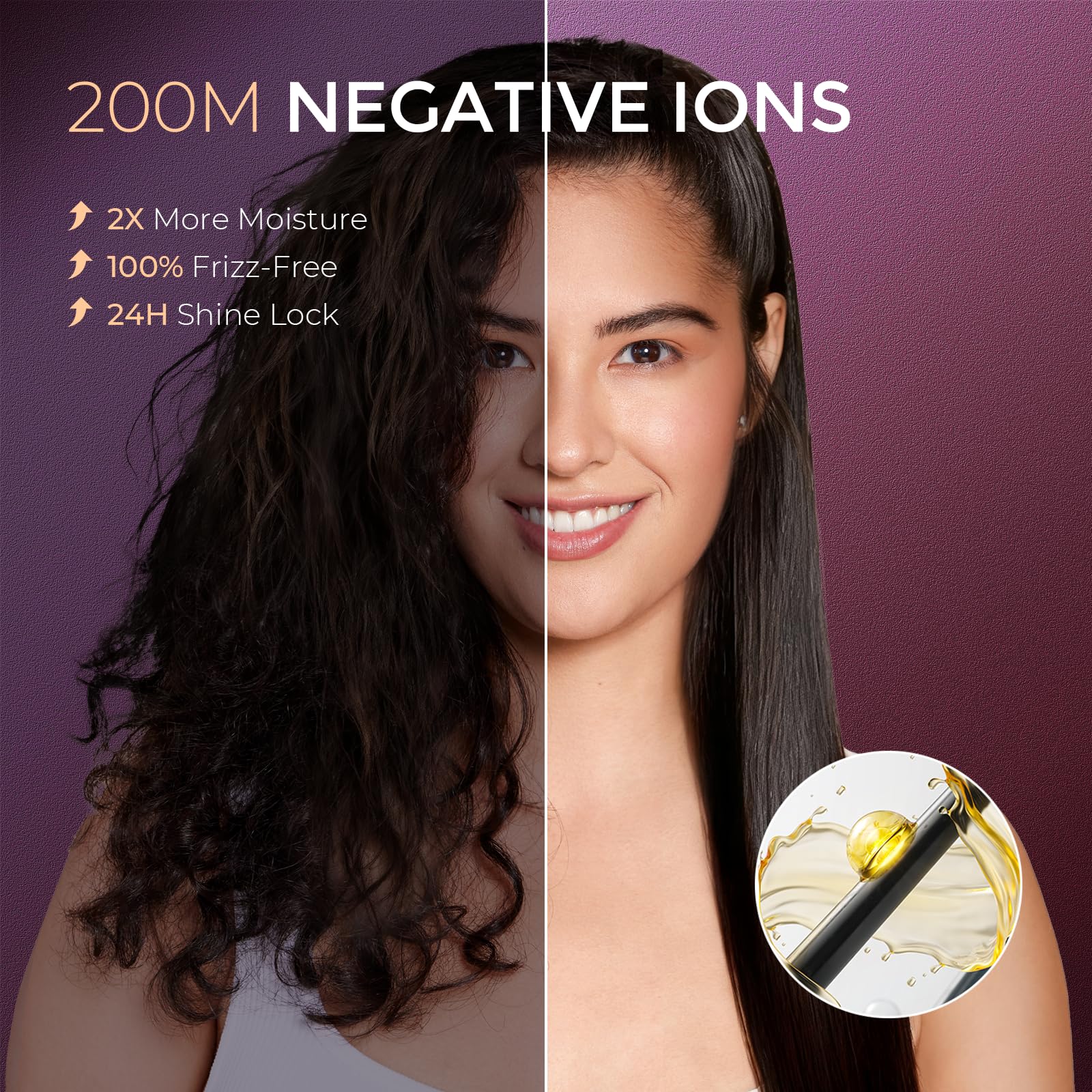 TYMO FLIPRO smooth glide on hair enables tangle-free styling