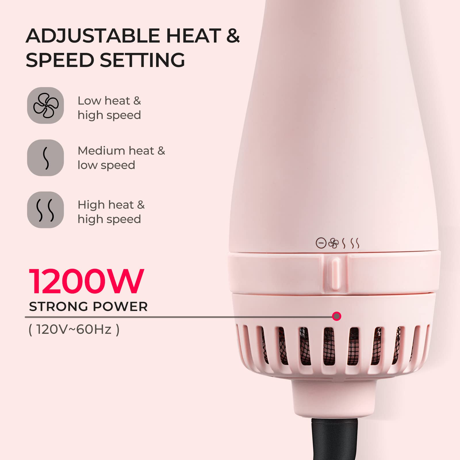 TYMO patent bristle design lifts roots and detangles for volume