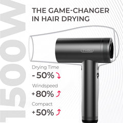 TYMO smoothing nozzle reduces frizz for sleek results