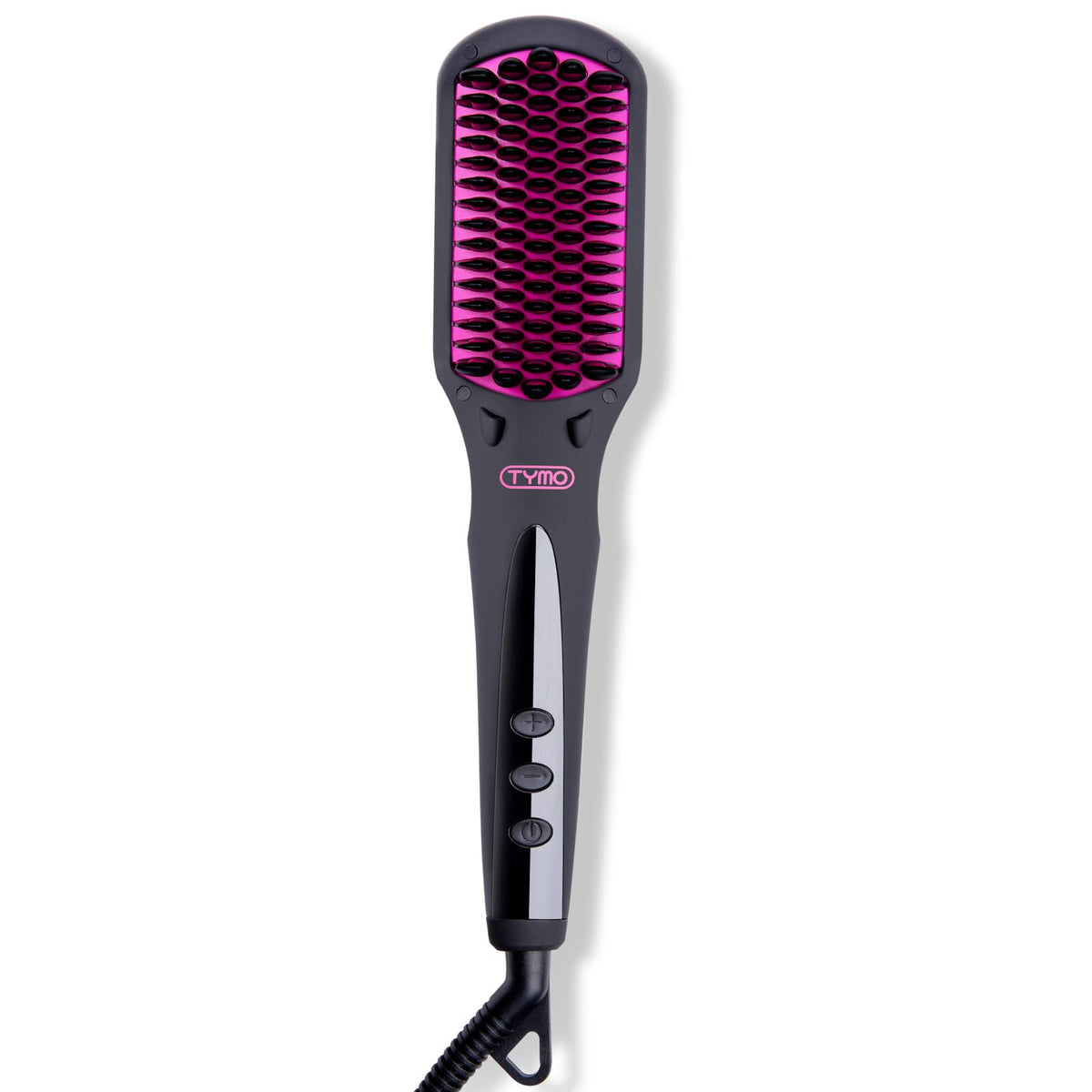 TYMO Ionic Hair Straightener Brush with air sandwich teeth for gentler heat distribution.