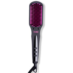 TYMO Ionic Hair Straightener Brush with air sandwich teeth for gentler heat distribution.