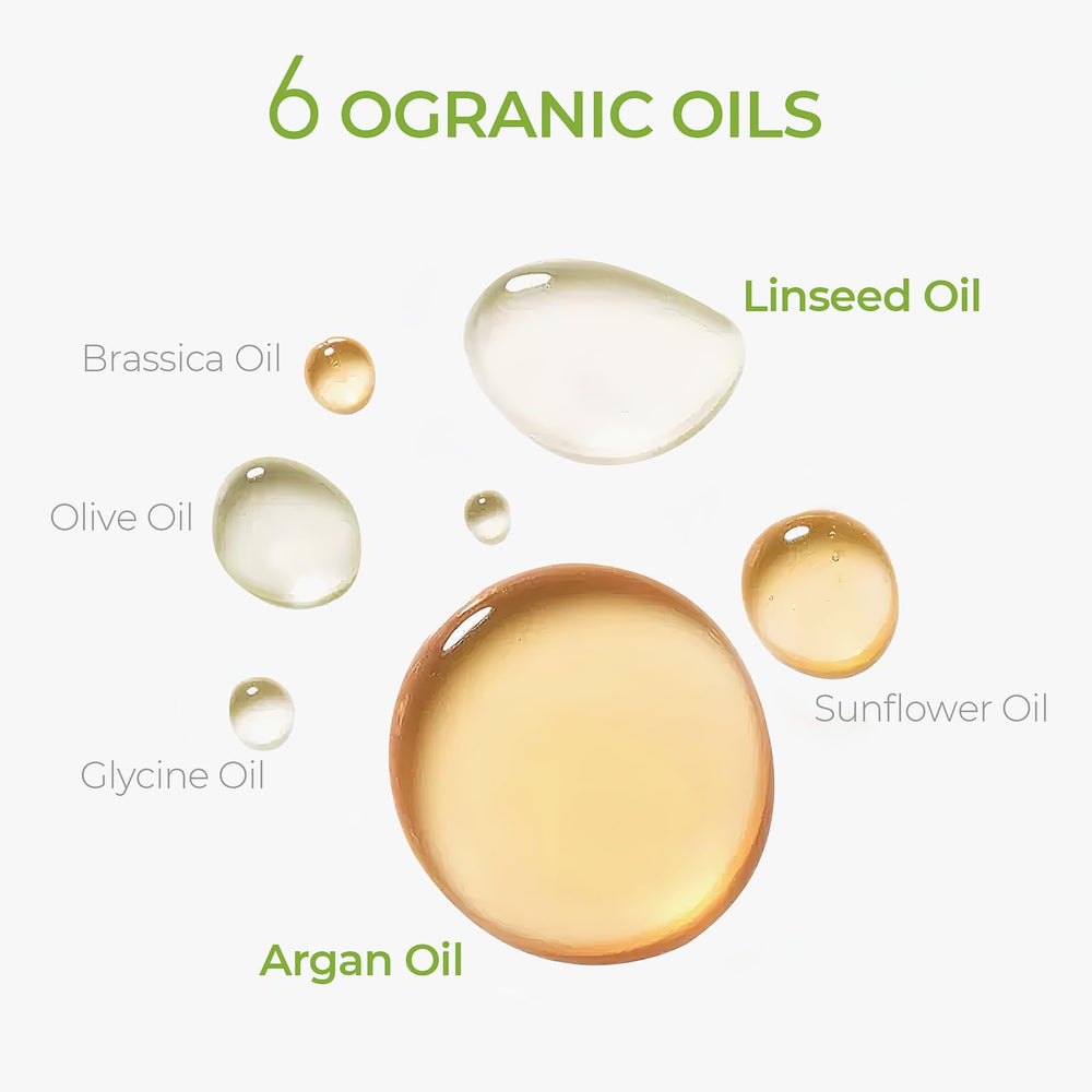 Mezcla de 6 aceites naturales de TYMO para hidratación profunda