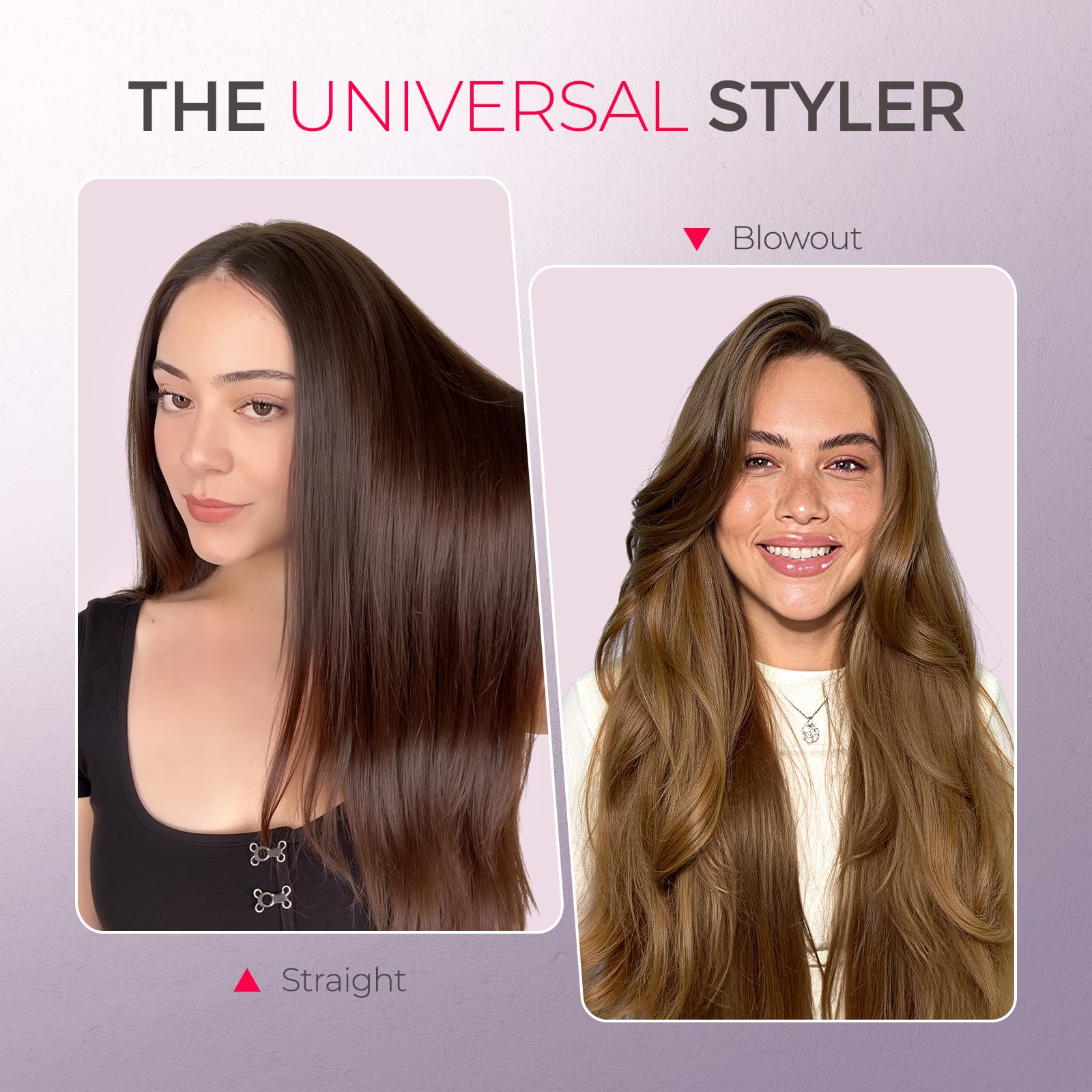 TYMO Ring keratin coating protects hair while adding shine during styling.