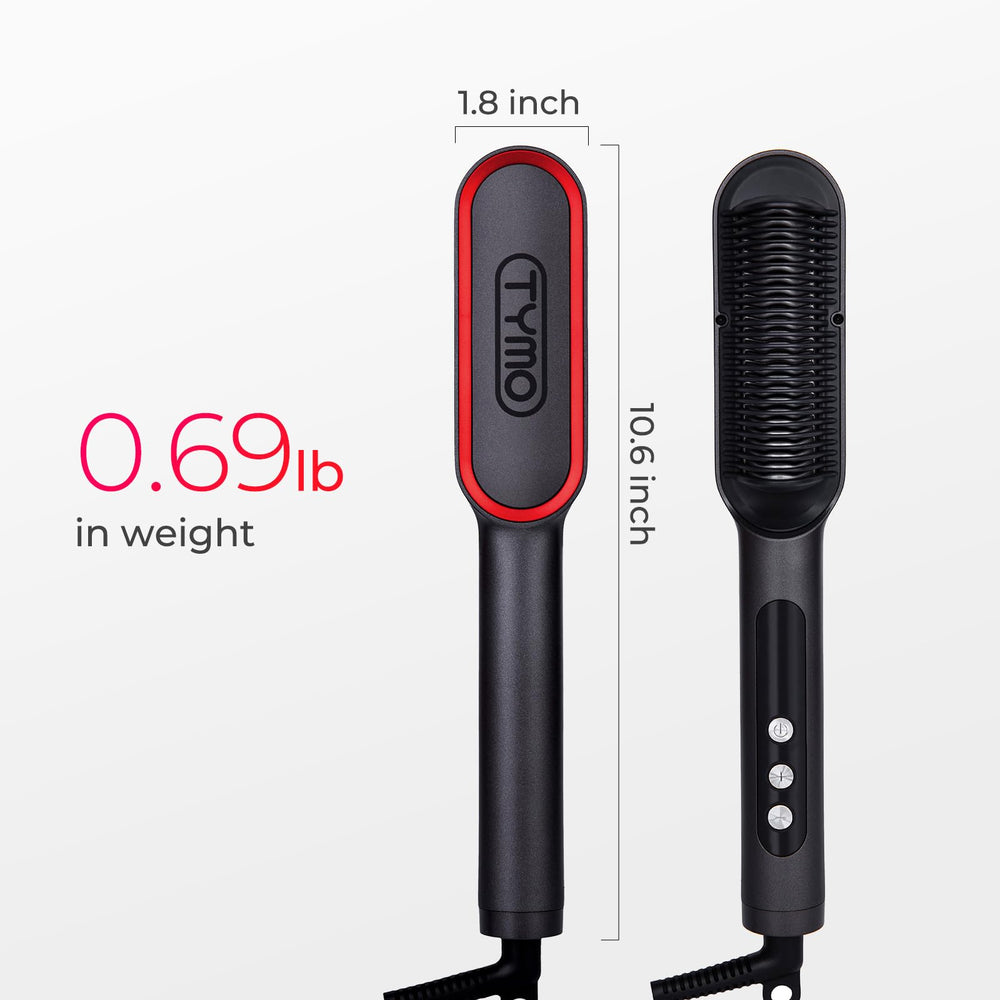 TYMO Ring Plus keratin ceramic coating teeth close-up for smooth, one-stroke straightening.