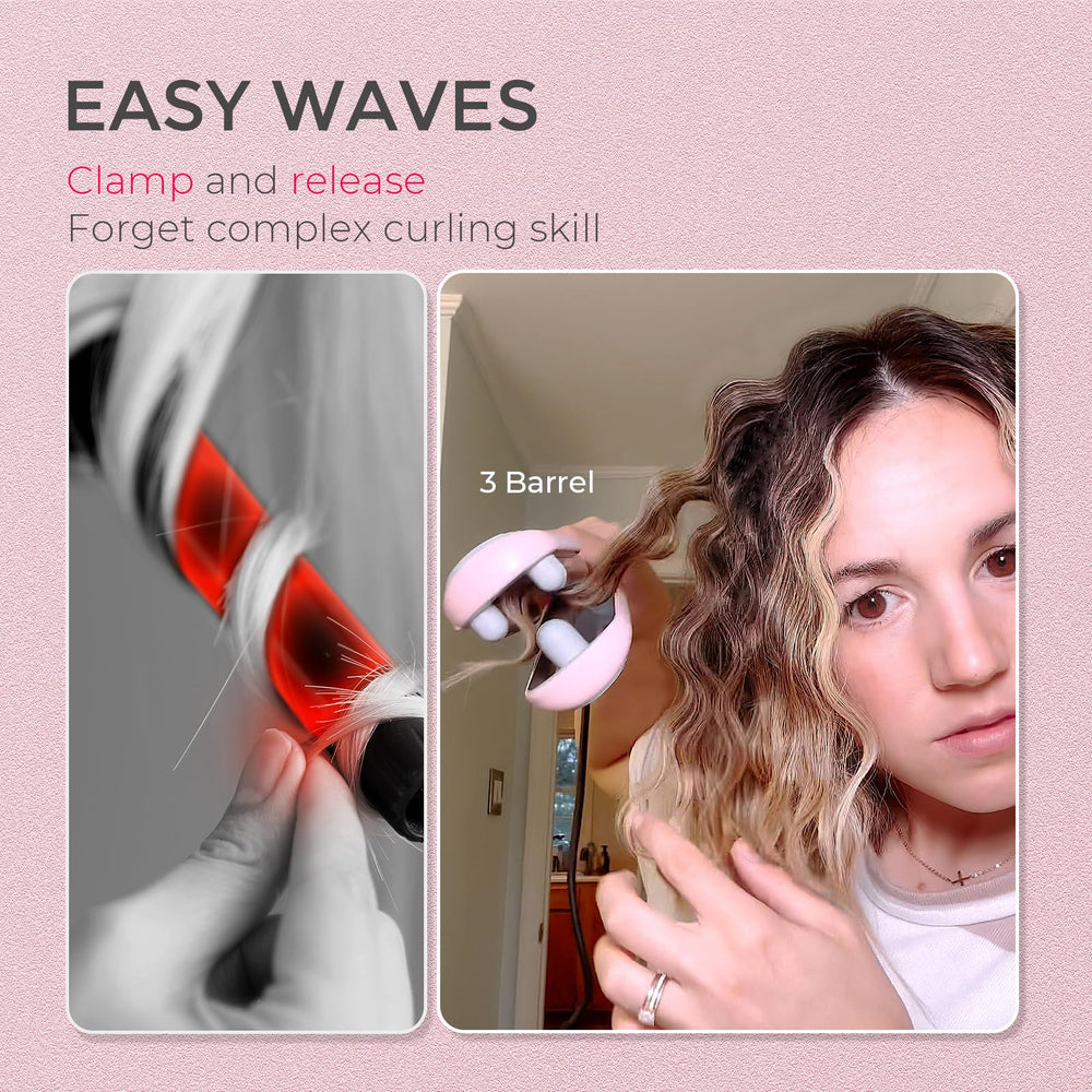 TYMO ROVY three-barrel design delivers uniform, voluminous waves.