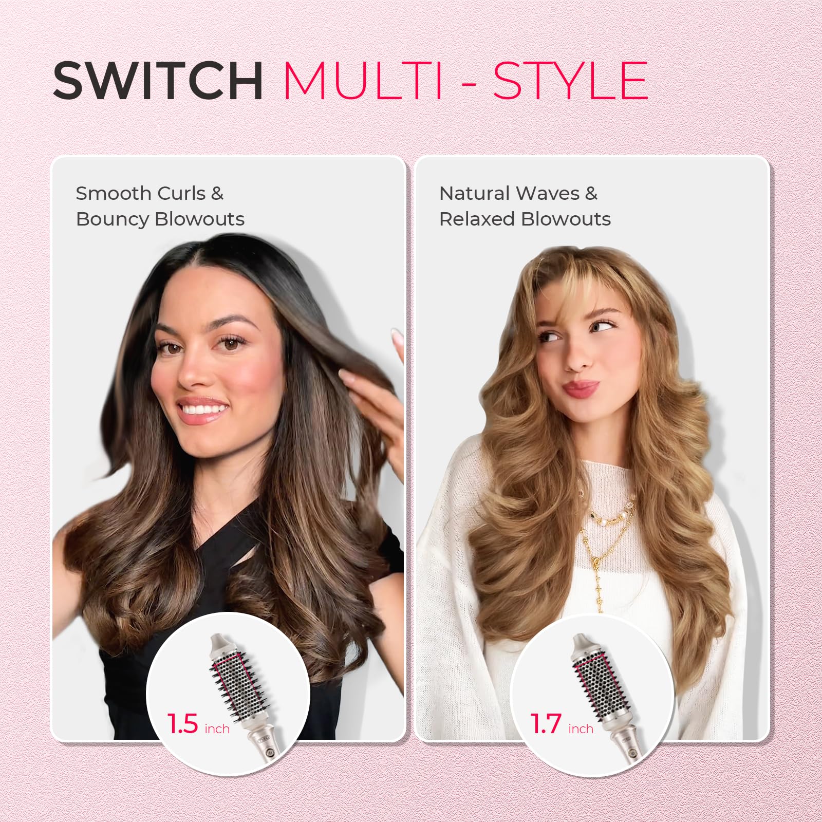 TYMO Stylux in use during a quick blowout for voluminous results.