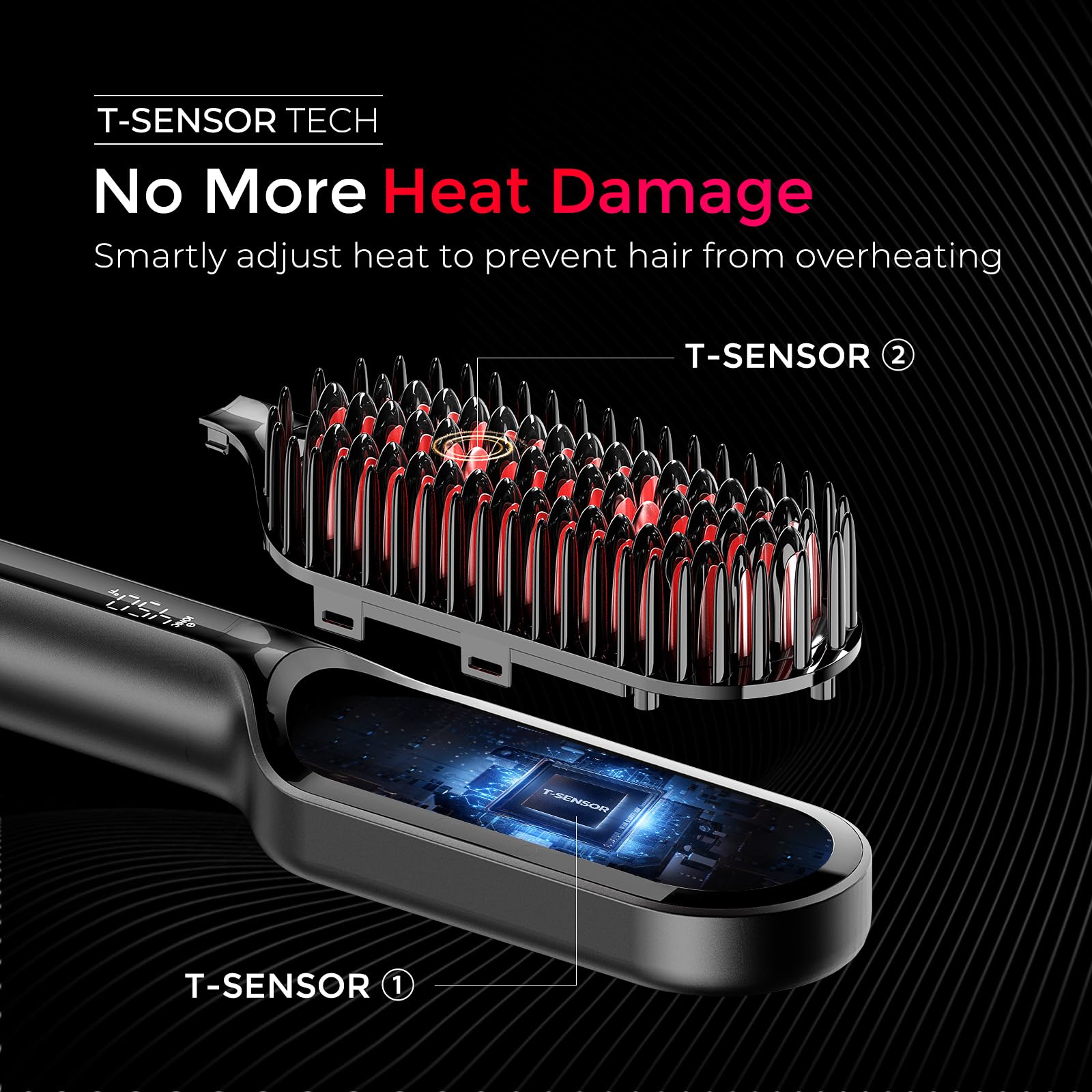 Dual voltage travel-ready TYMO with pouch for safe styling abroad
