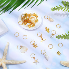 Tyqour aros para trenzas dorados, realzan tu estilo en eventos y sesiones de fotos.