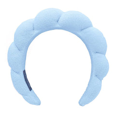 TYSSELY spa headband with soft material keeps hair dry during facial washing.