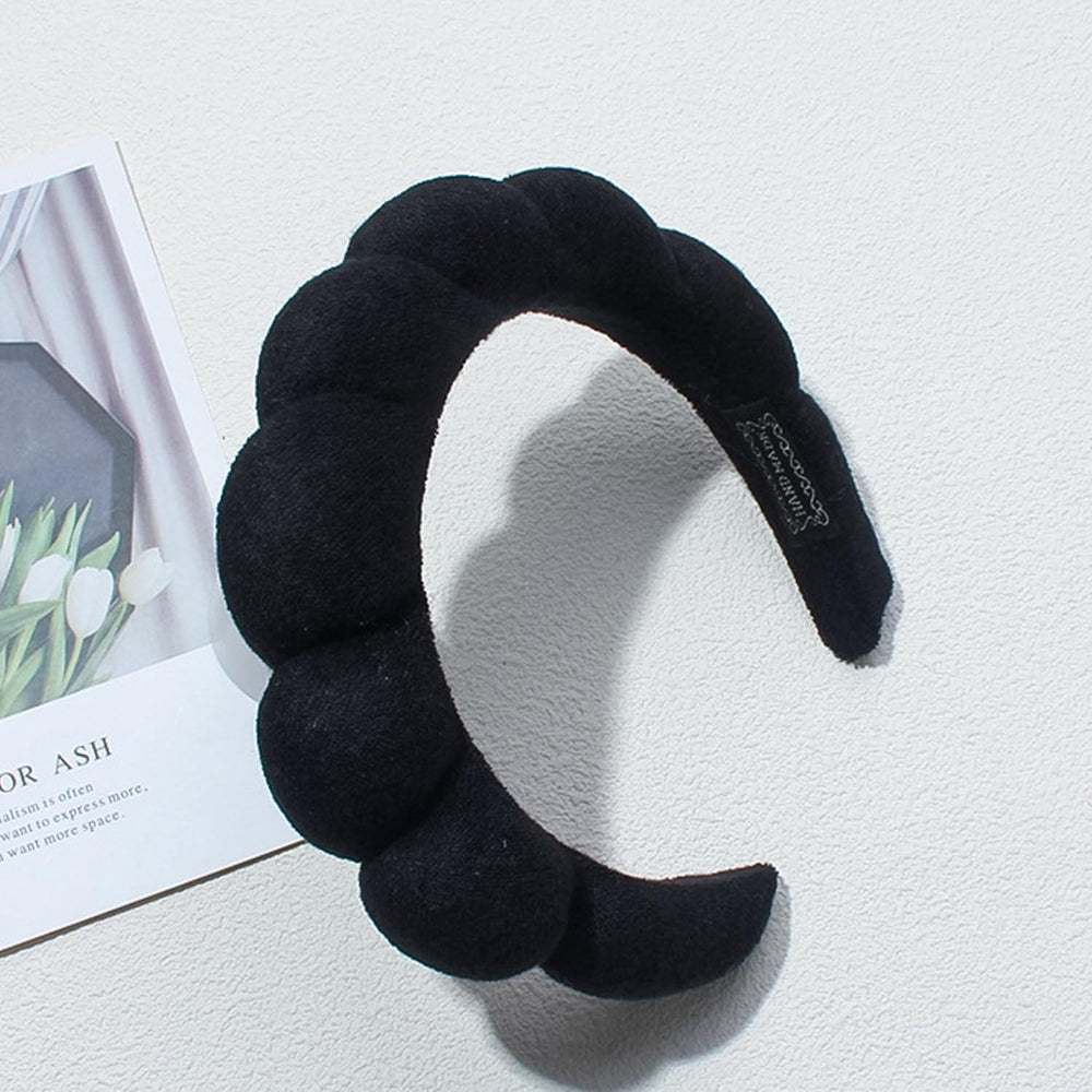TYSSELY spa headband flexible and stretchy for a secure fit.