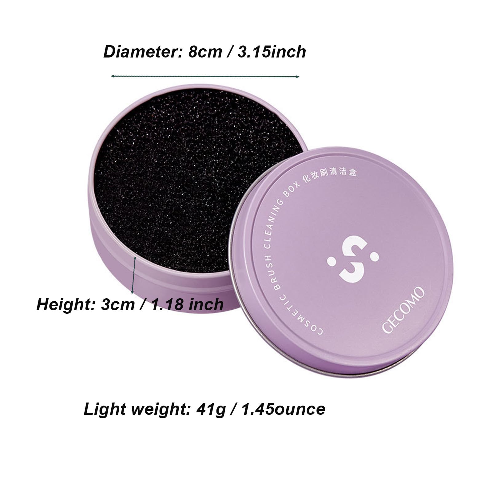 Tyssely dry sponge close-up showing strong adsorption for quick pigment removal.