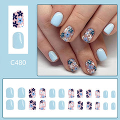 Kit Tyuimhx de uñas pegables, 24 piezas listos para estrenarse.