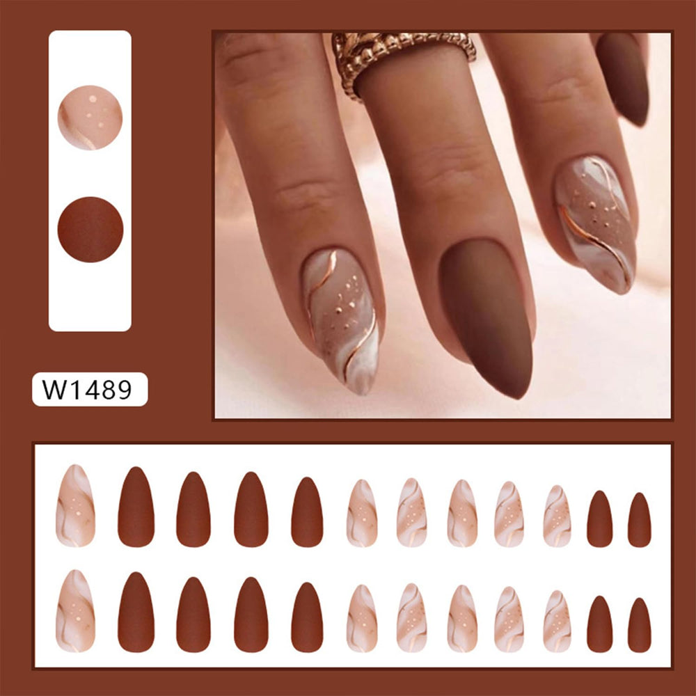 Conjunto Tyuimhx de 24 uñas para aplicación rápida