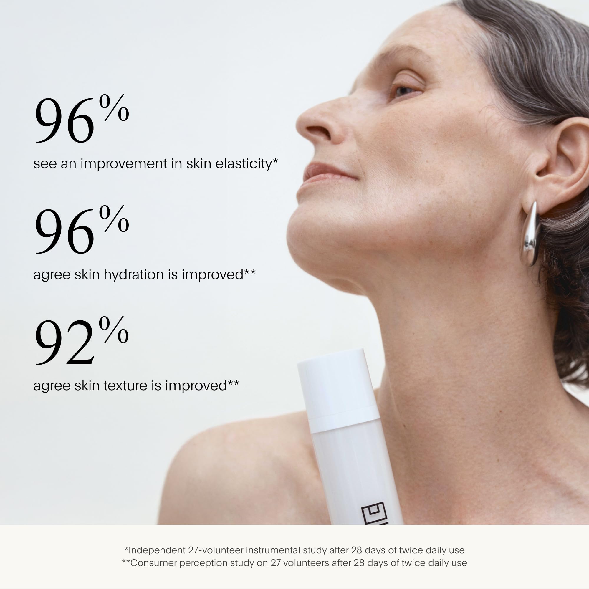 U Beauty SCULPT neck profile shows lift and defined contour.