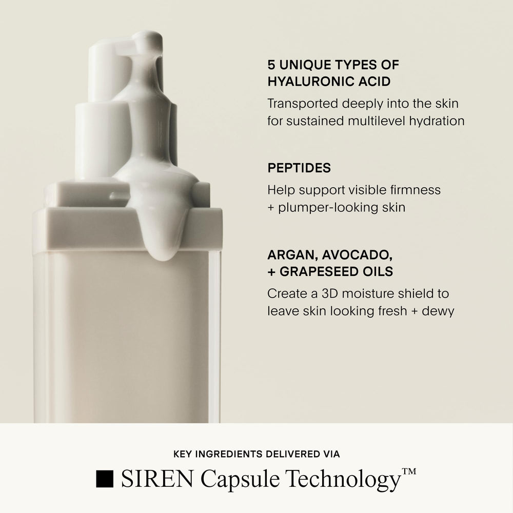 U Beauty The SUPER Hydrator with argan oil and Vitamin E visuals signaling barrier support