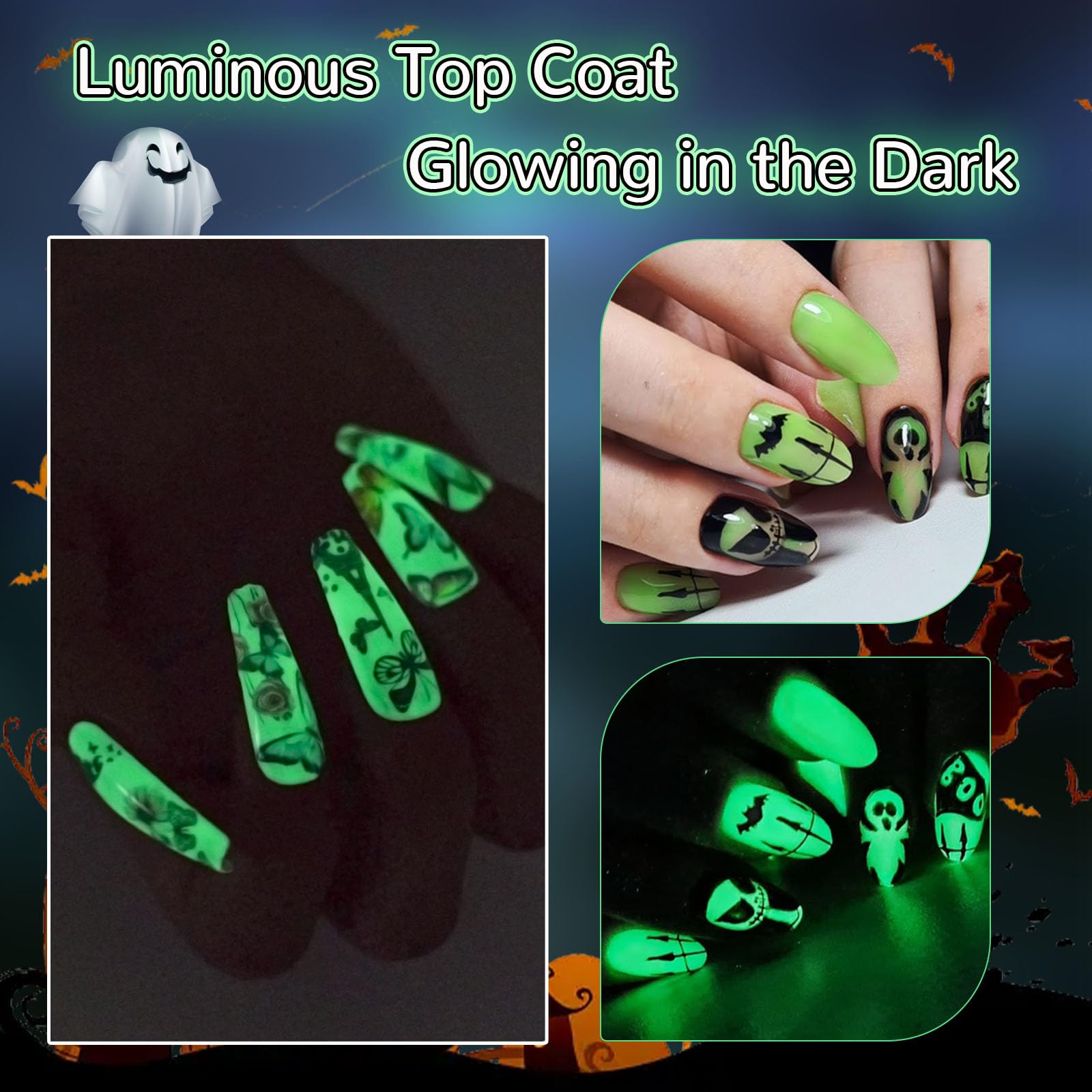 U-Shinein Glow Top Coat curing under UV LED lamp for fast results.