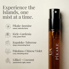 Ua Body Kupaloke Tuberose mist on body, light florals for daily use.