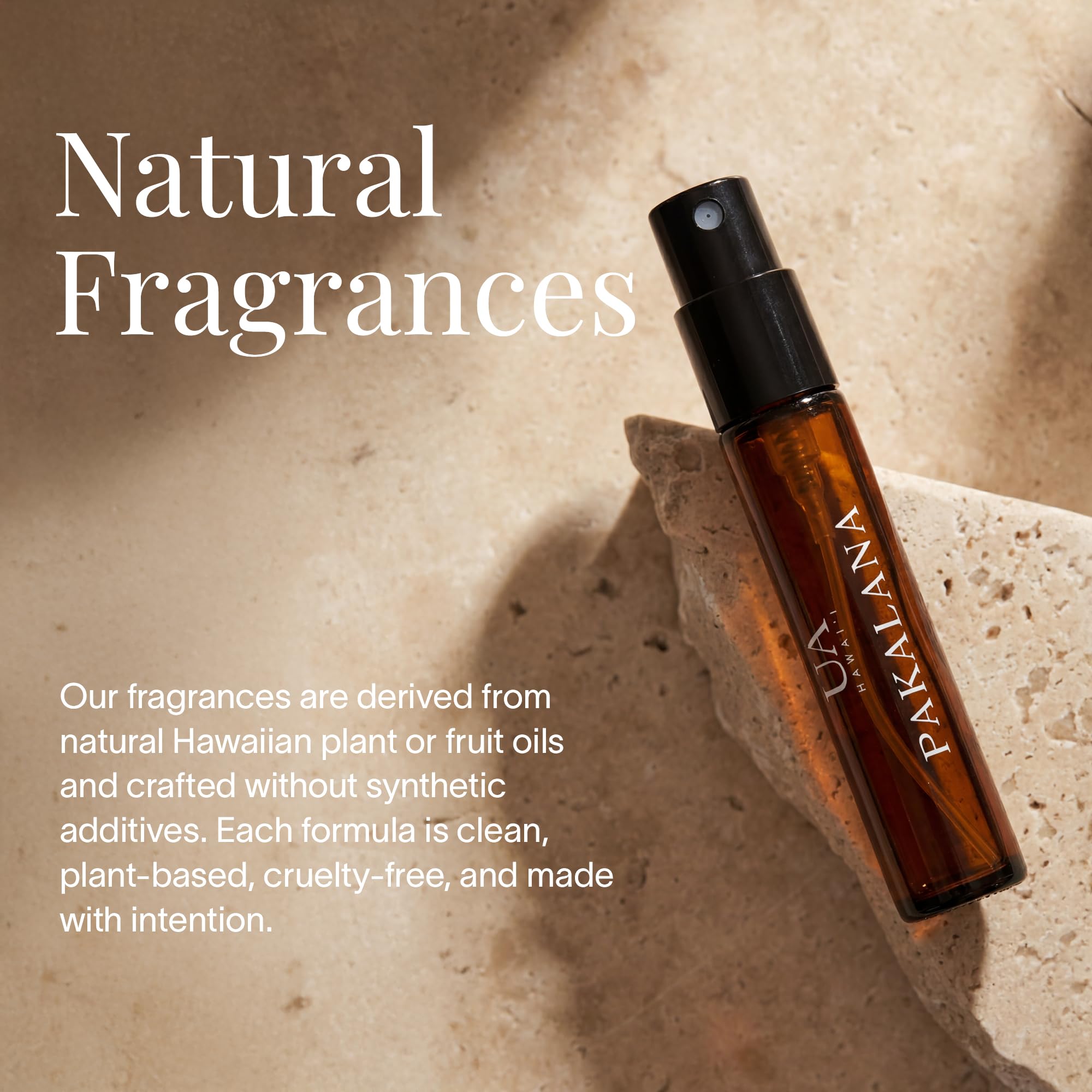 Ua Body Pakalana Chinese Violet mist in hand, calming scent for quick resets.