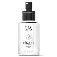 Ua Body Pikake Hair Mist bottle showing a light, alcohol-free formula for daily refresh.