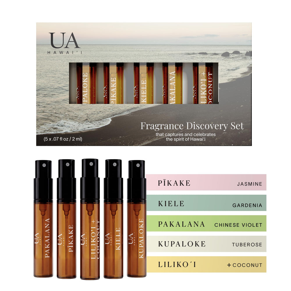 Ua Body Pikake Jasmine mist on hair for a delicate, romantic refresh.