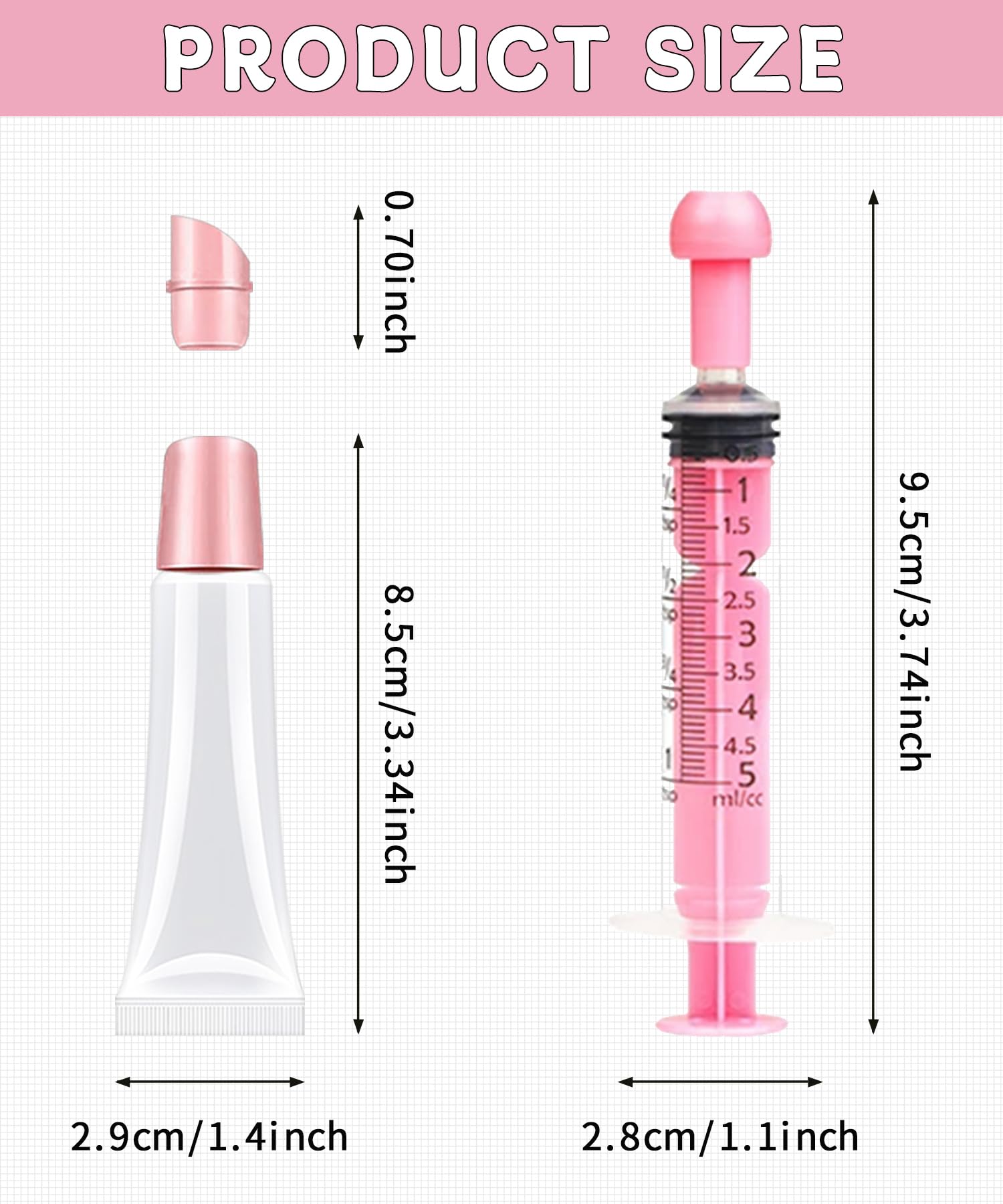 uadbau 10ml lip gloss containers suitable for lotions, balms, and creams.