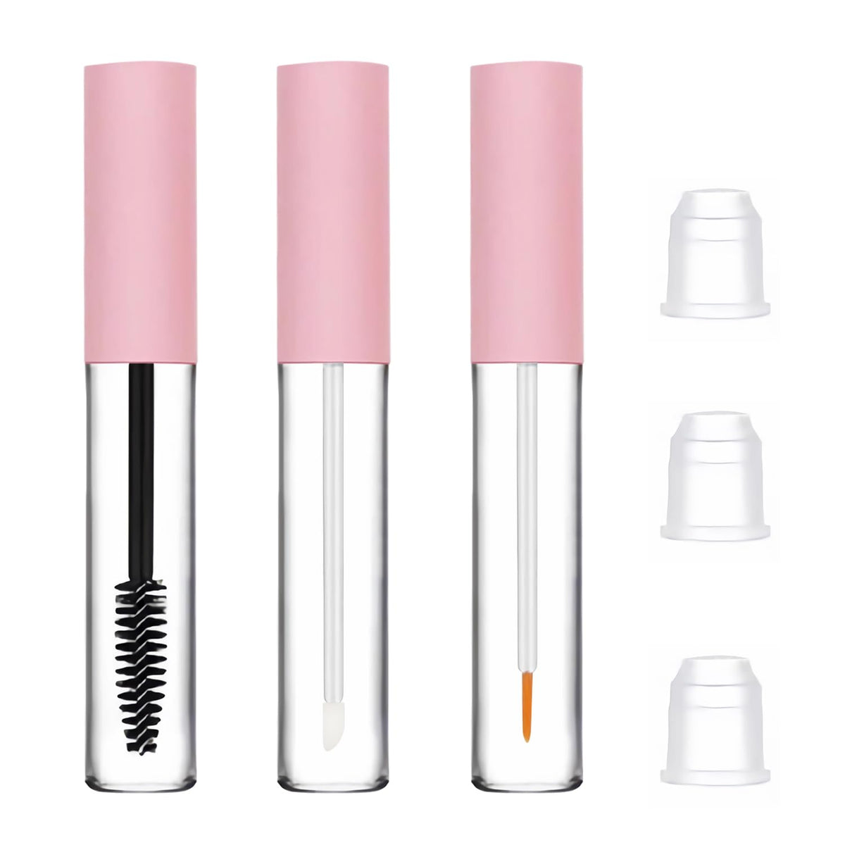 uadbau tubo mascara 10ml transparente: facilita ver la cantidad y rellenar con facilidad.