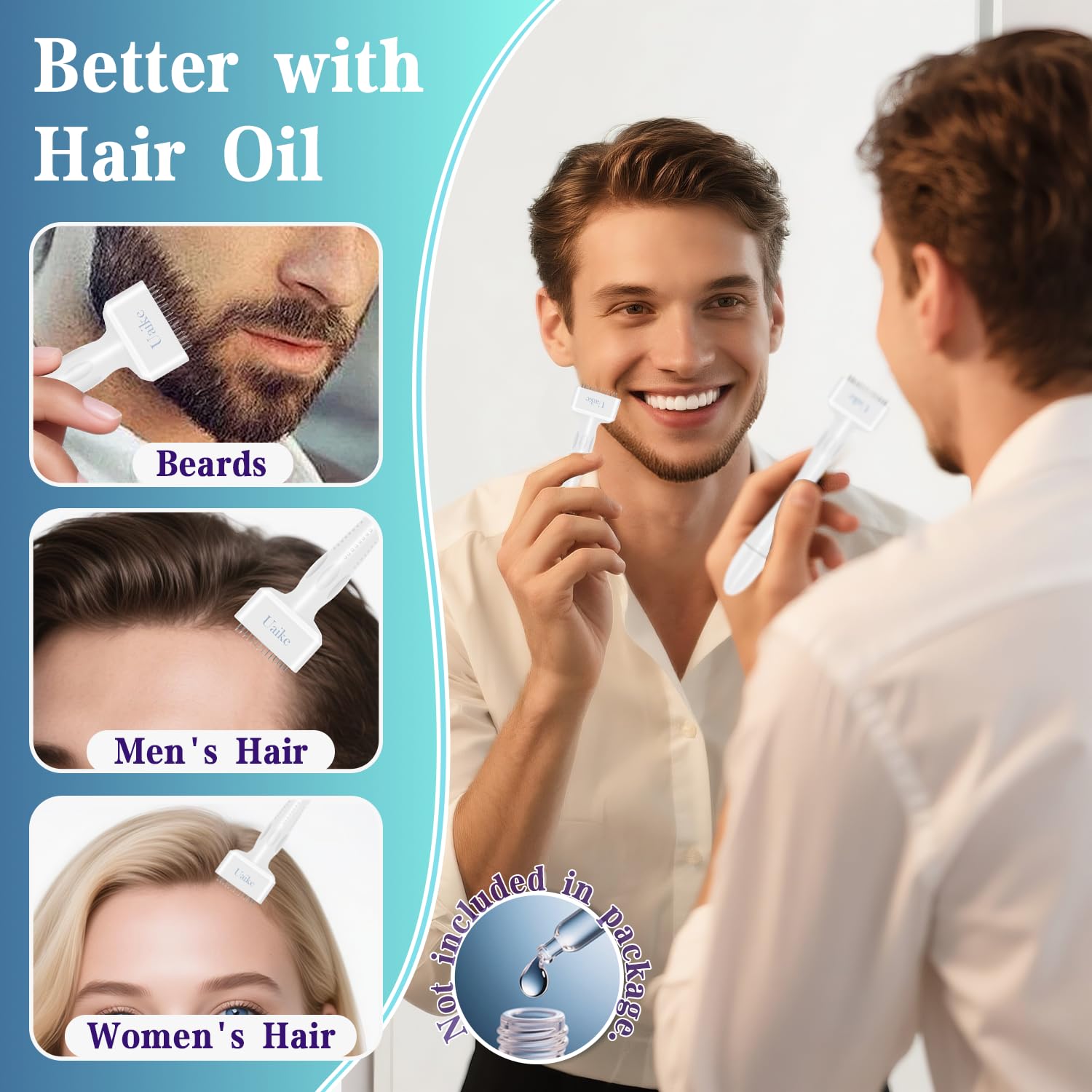 Uaike Derma Stamp face care aid for precise at-home sessions.