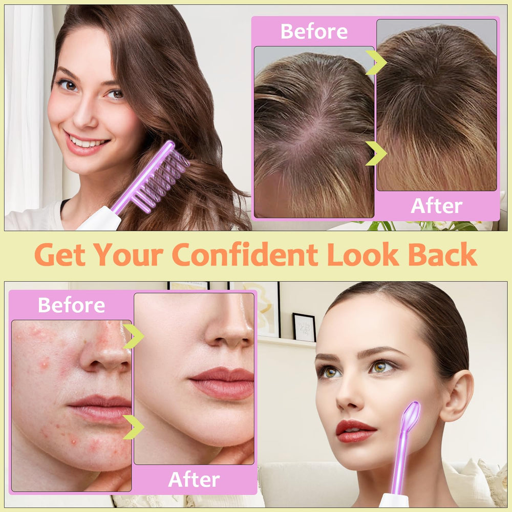 Uaike portable handheld wand designed for on-the-go facial treatments.