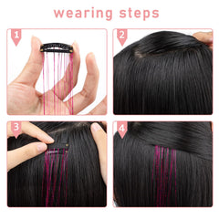 Ubeleco 20.5-inch tinsel length lets you trim for a personalized style
