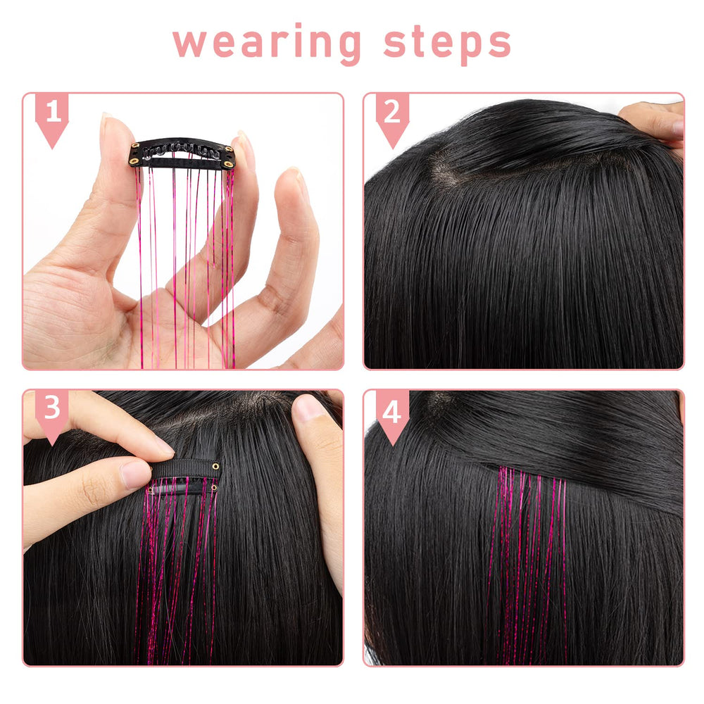Ubeleco color options palette on model hair
