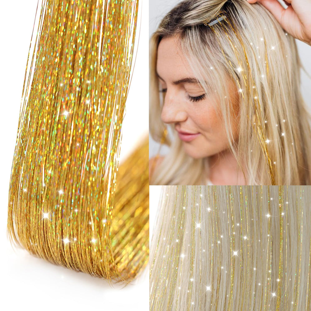 Ubeleco 20.5-inch tinsel length shown for versatile styling
