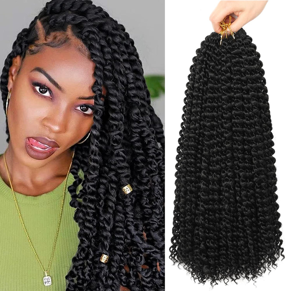 Ubeleco Passion Twist Hair 18in packaging highlighting premium low-temperature fibers for safe styling