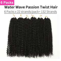Ubeleco Passion Twist Hair 6 to 7 packs for a complete natural look