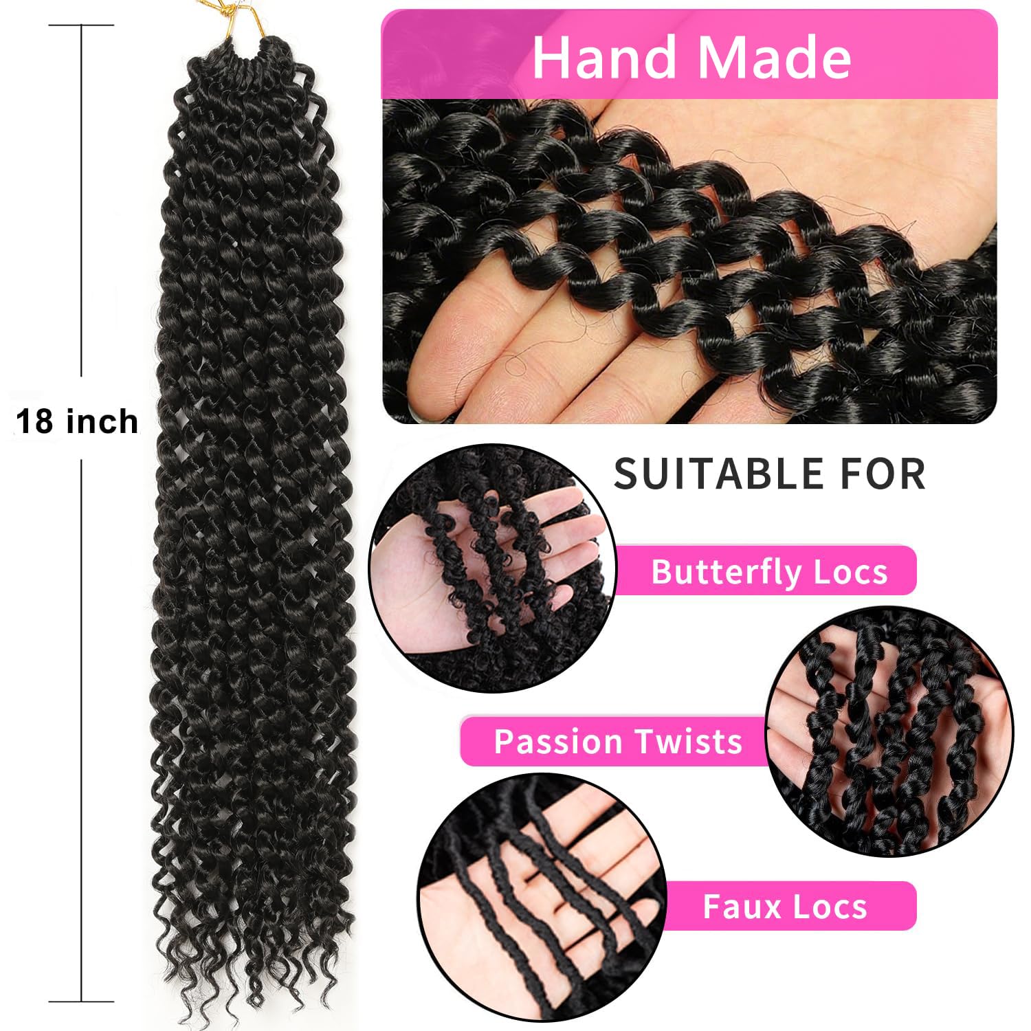 Ubeleco Passion Twist Hair easy twist and install for quick styling