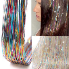 Ubeleco Rainbow color-variety tinsel adds vibrant, festival-ready color to any look