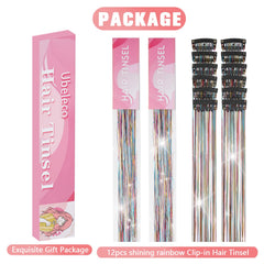 Ubeleco Soft clips protect hair while securing tinsel during wear
