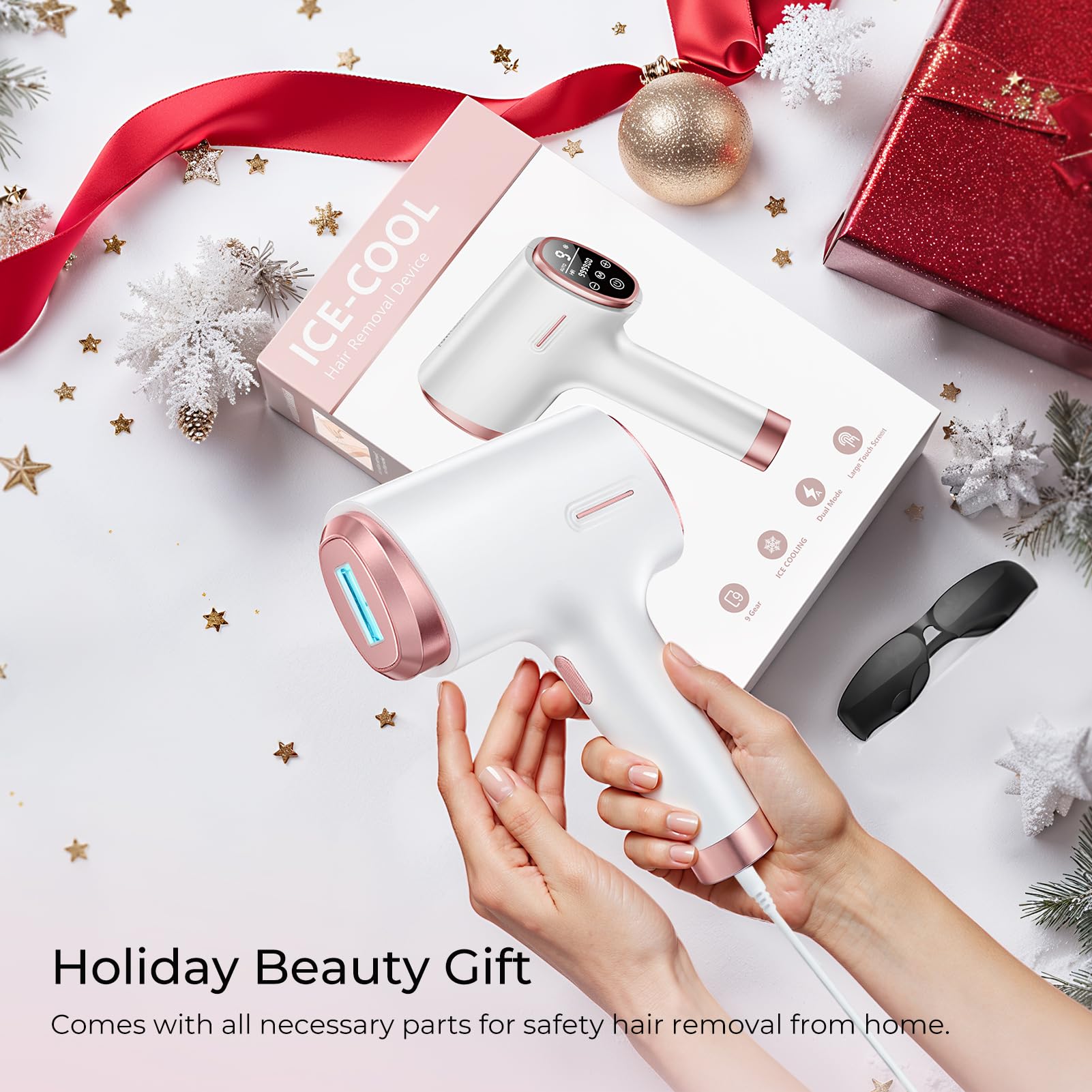 Ubroo rechargeable IPL device ensures ready-to-use convenience for any area.