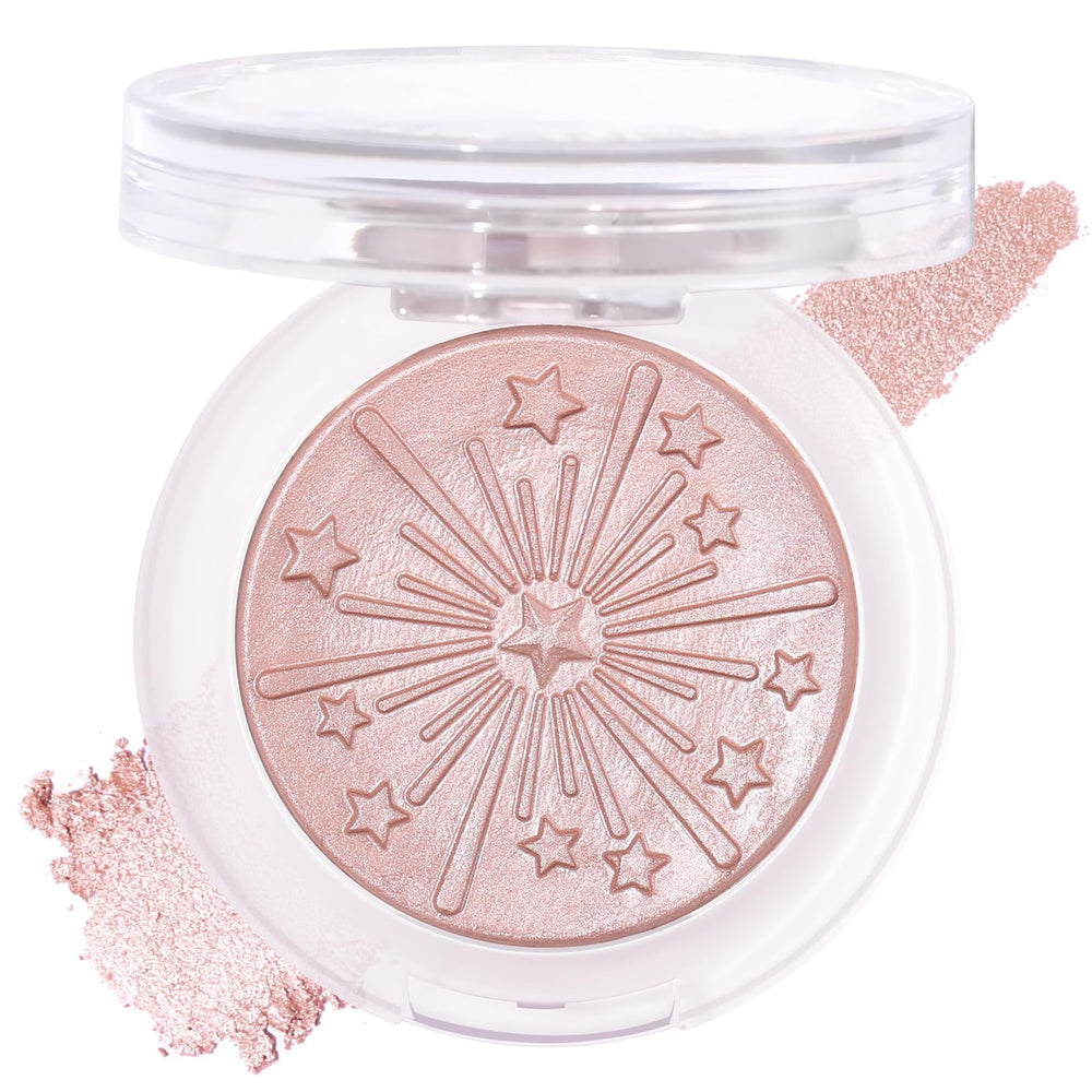 UCANBE Baked Blush 05 Champagne en la cara, tono cálido para un look natural